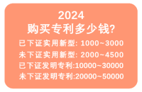 買實用新型專利多少錢一個